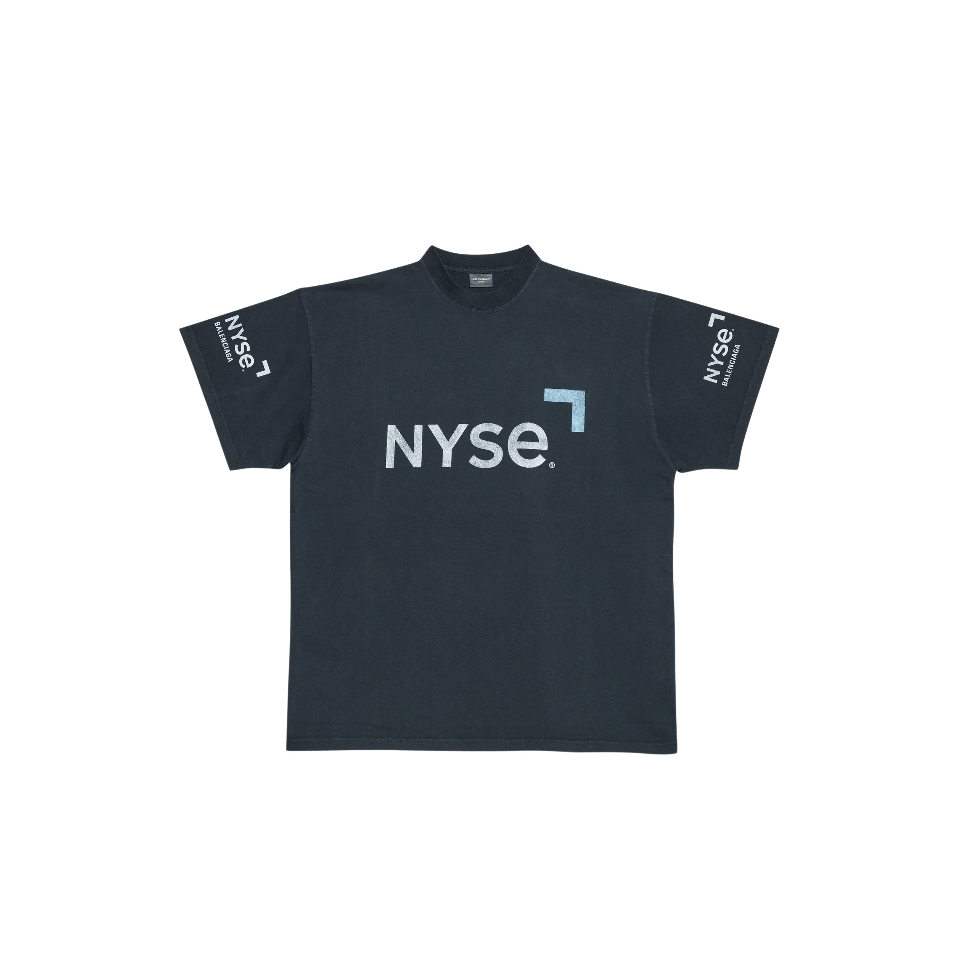 아디다스 X 발렌시아가 NYSE® 티셔츠 오버사이즈드 블랙